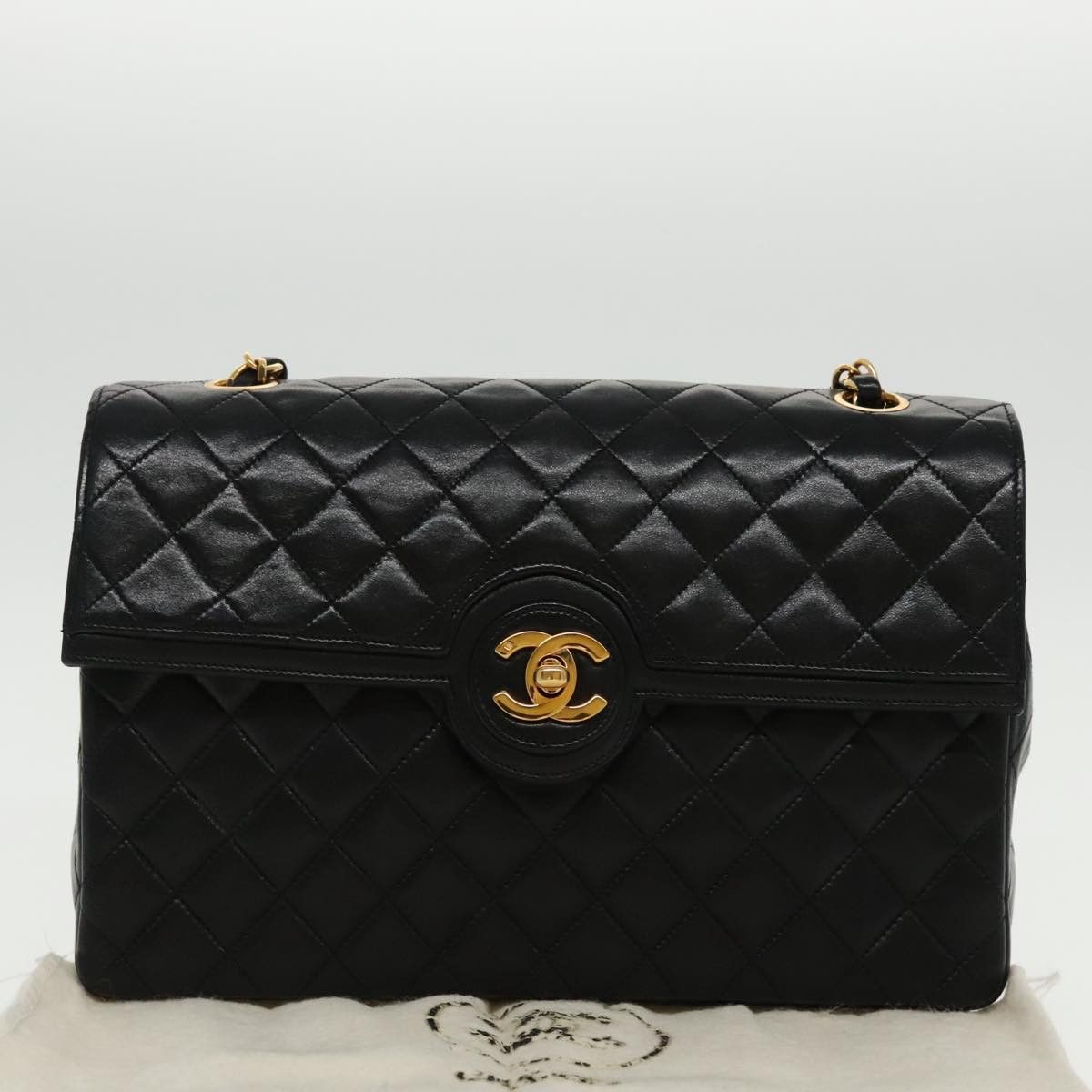 Chanel Matelassé Black Leather Shoulder Bag (Pre-Owned) Size ONE SIZE - 13 Thumbnail
