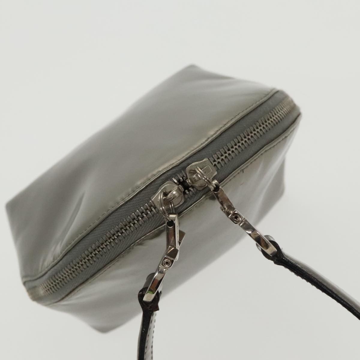 Salvatore Ferragamo Gancini Silver Leather Handbag (Pre-Owned) Size ONE SIZE - 5 Thumbnail