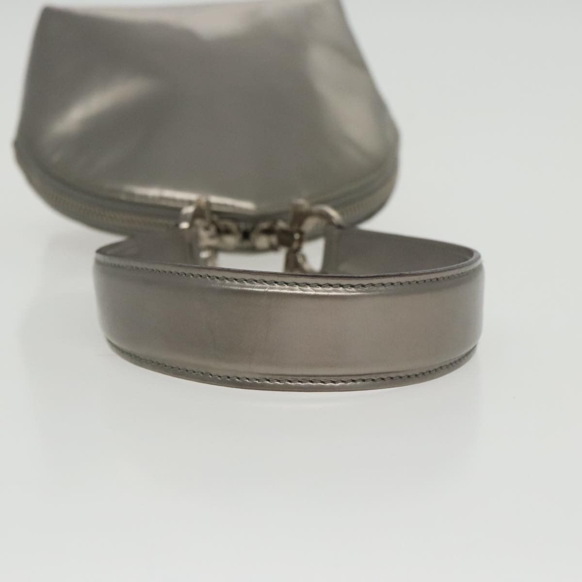 Salvatore Ferragamo Gancini Silver Leather Handbag (Pre-Owned) Size ONE SIZE - 6 Thumbnail