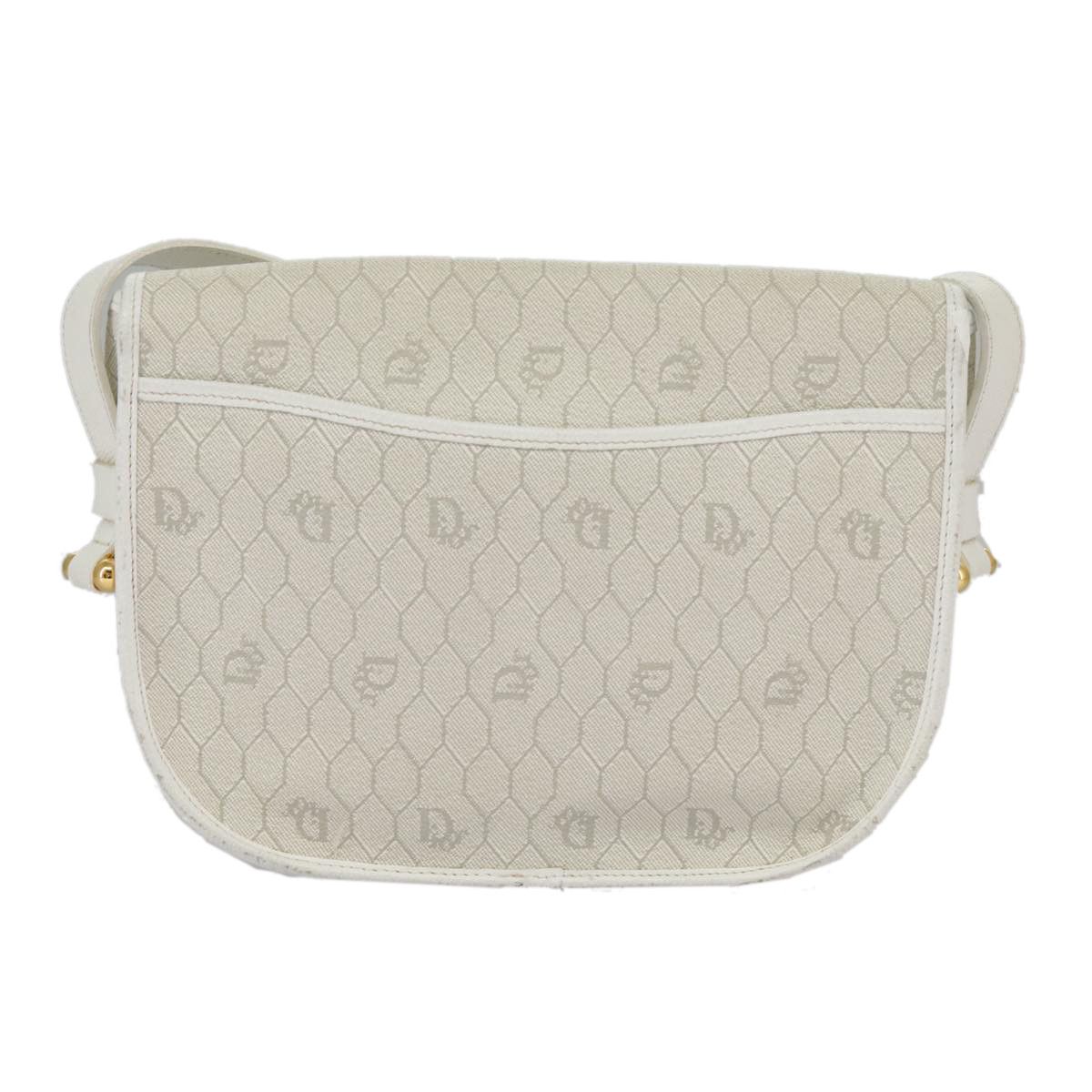 Dior Honeycomb Beige Canvas Shoulder Bag (Pre-Owned) Size ONE SIZE - 3 Thumbnail