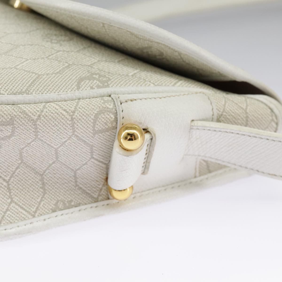 Dior Honeycomb Beige Canvas Shoulder Bag (Pre-Owned) Size ONE SIZE - 17 Thumbnail