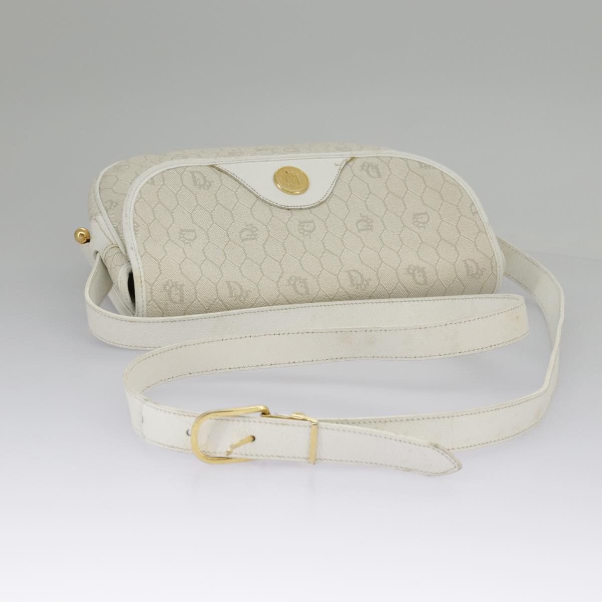 Dior Honeycomb Beige Canvas Shoulder Bag (Pre-Owned) Size ONE SIZE - 8 Thumbnail