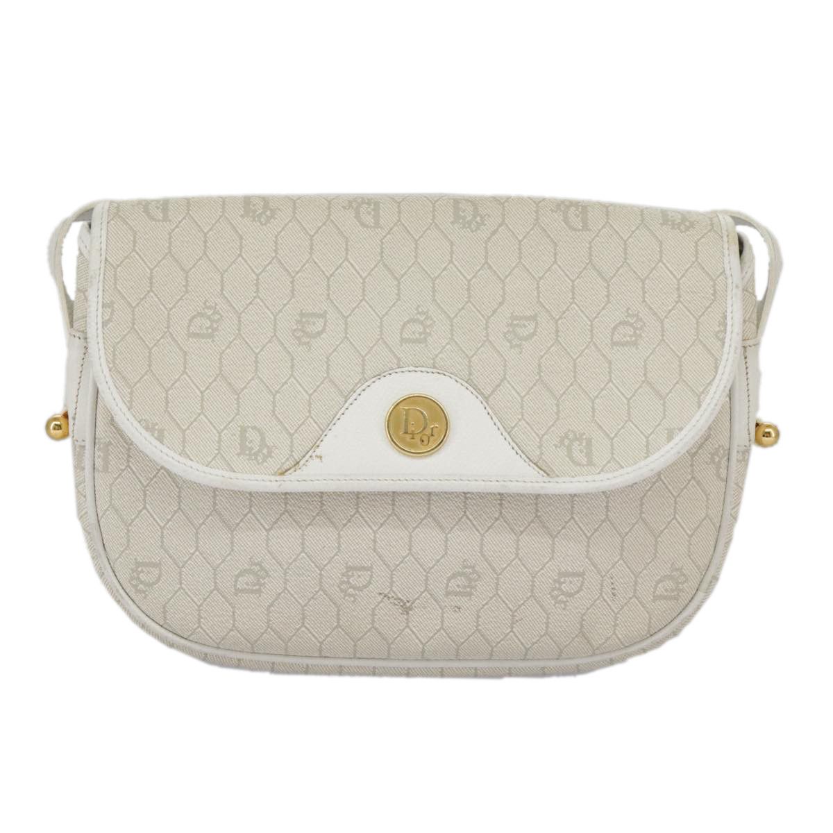 Dior Honeycomb Beige Canvas Shoulder Bag (Pre-Owned) Size ONE SIZE - 2 Thumbnail