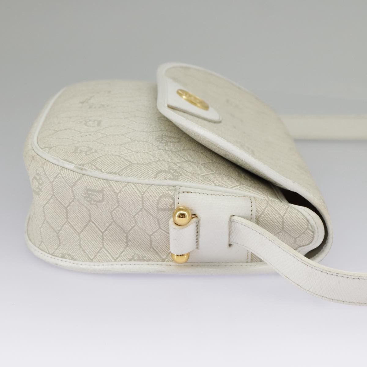 Dior Honeycomb Beige Canvas Shoulder Bag (Pre-Owned) Size ONE SIZE - 6 Thumbnail