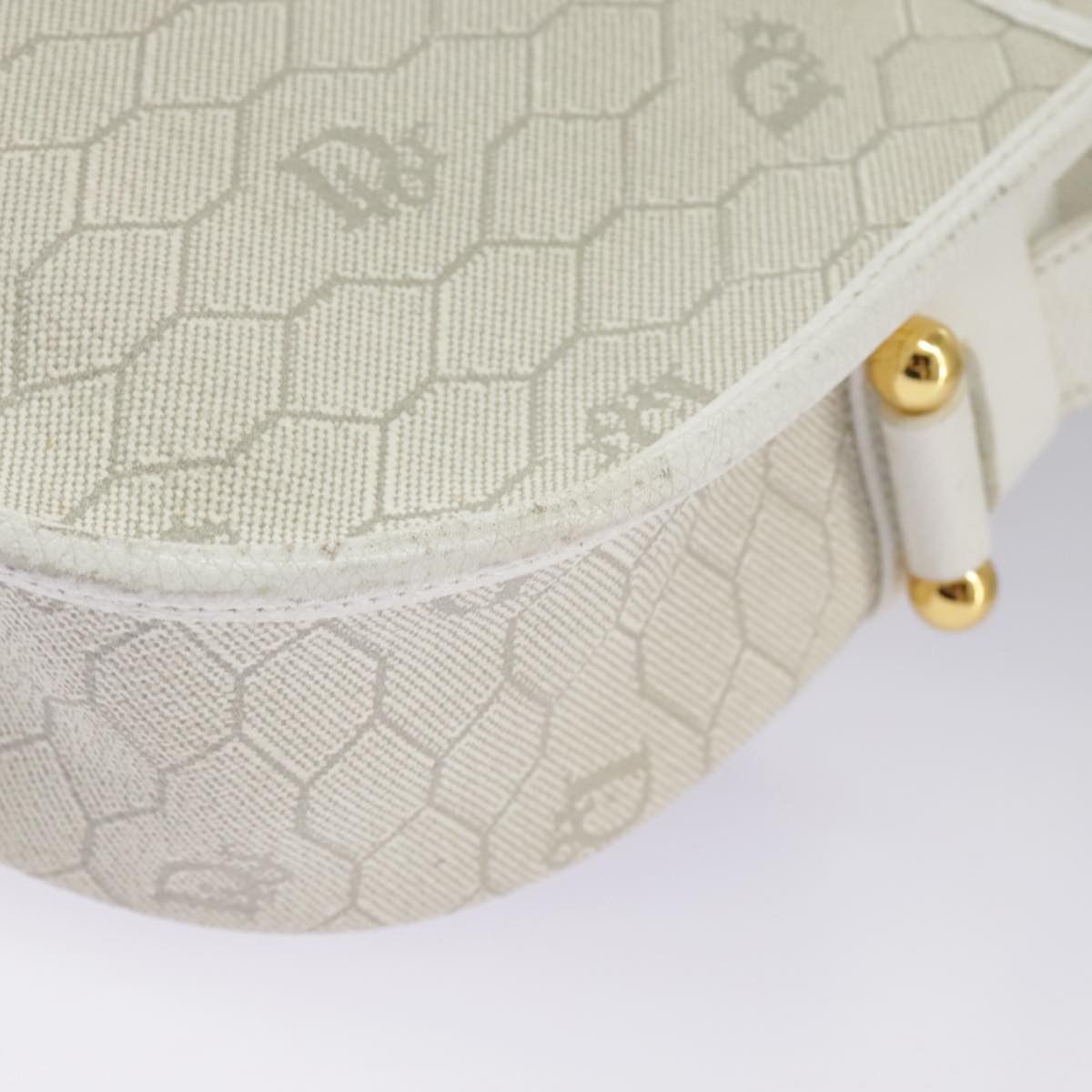 Dior Honeycomb Beige Canvas Shoulder Bag (Pre-Owned) Size ONE SIZE - 16 Thumbnail