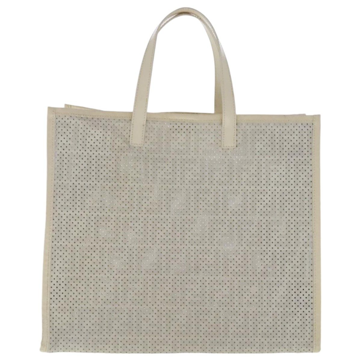 Fendi White Canvas Tote Bag (Pre-Owned) Size ONE SIZE - 2 Thumbnail