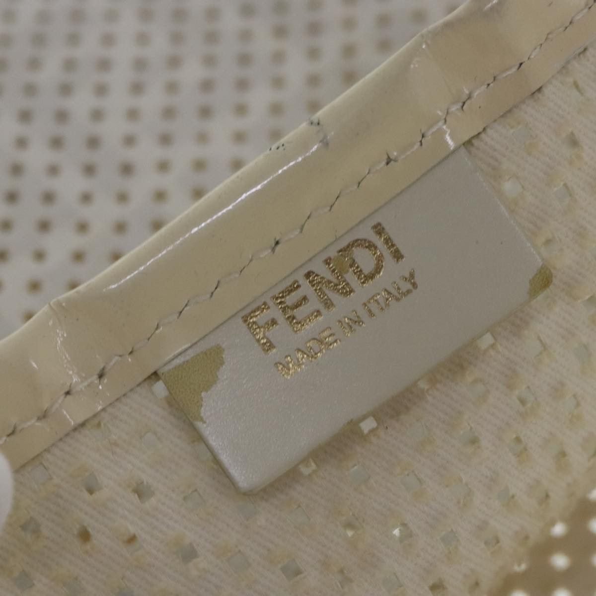 Fendi White Canvas Tote Bag (Pre-Owned) Size ONE SIZE - 16 Thumbnail