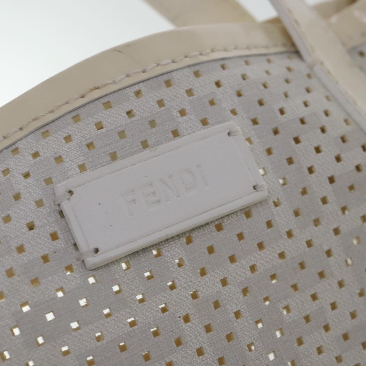 Fendi White Canvas Tote Bag (Pre-Owned) Size ONE SIZE - 19 Thumbnail