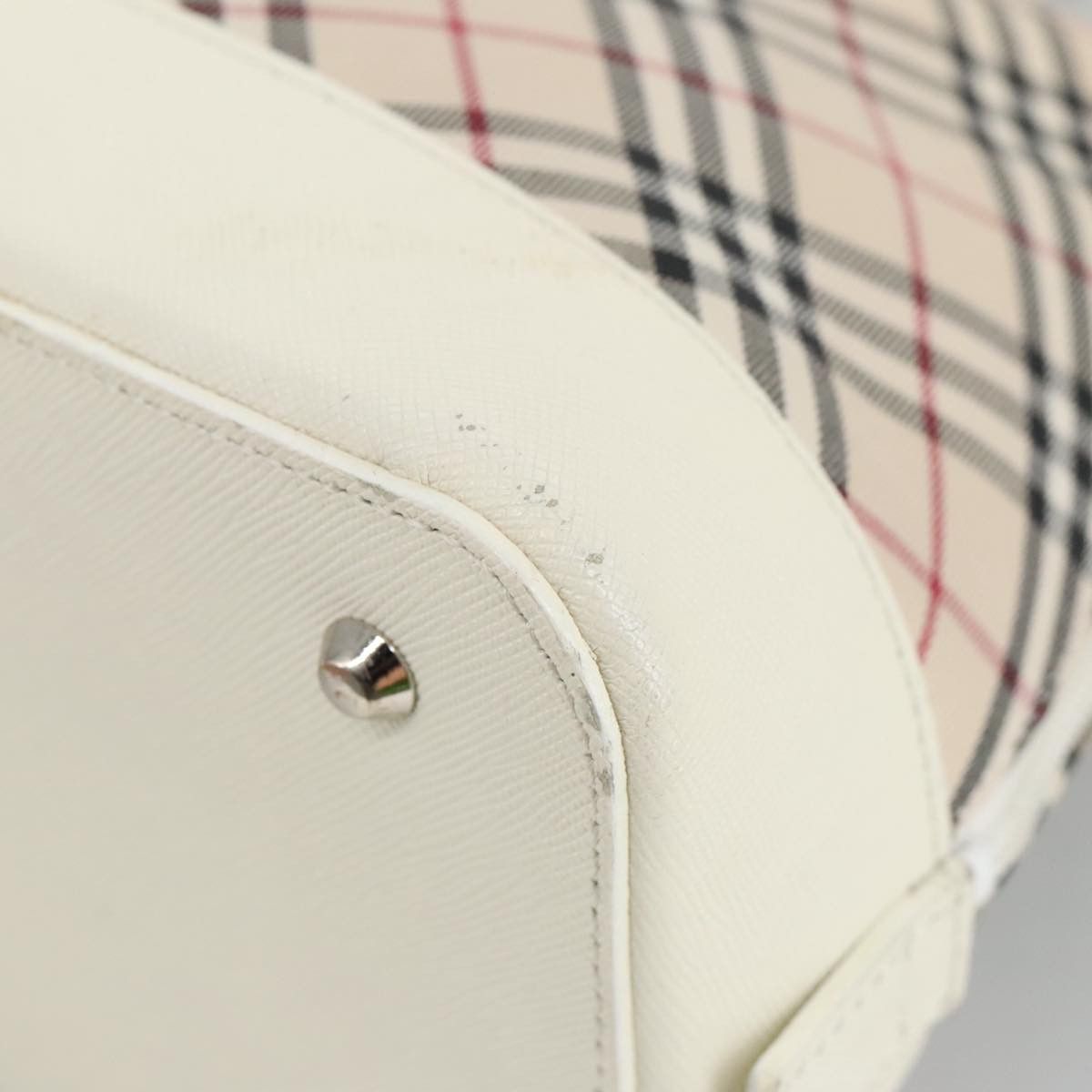 Burberry Nova Check Beige Canvas Handbag (Pre-Owned) Size ONE SIZE - 7 Thumbnail
