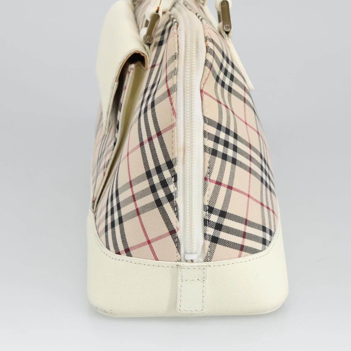 Burberry Nova Check Beige Canvas Handbag (Pre-Owned) Size ONE SIZE - 4 Thumbnail