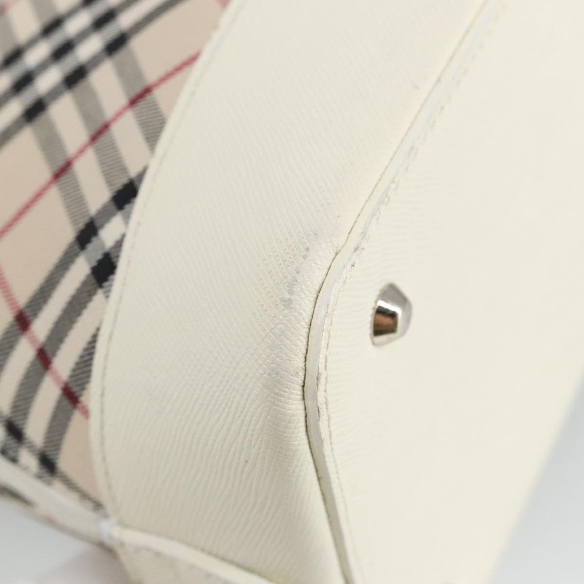 Burberry Nova Check Beige Canvas Handbag (Pre-Owned) Size ONE SIZE - 9 Thumbnail