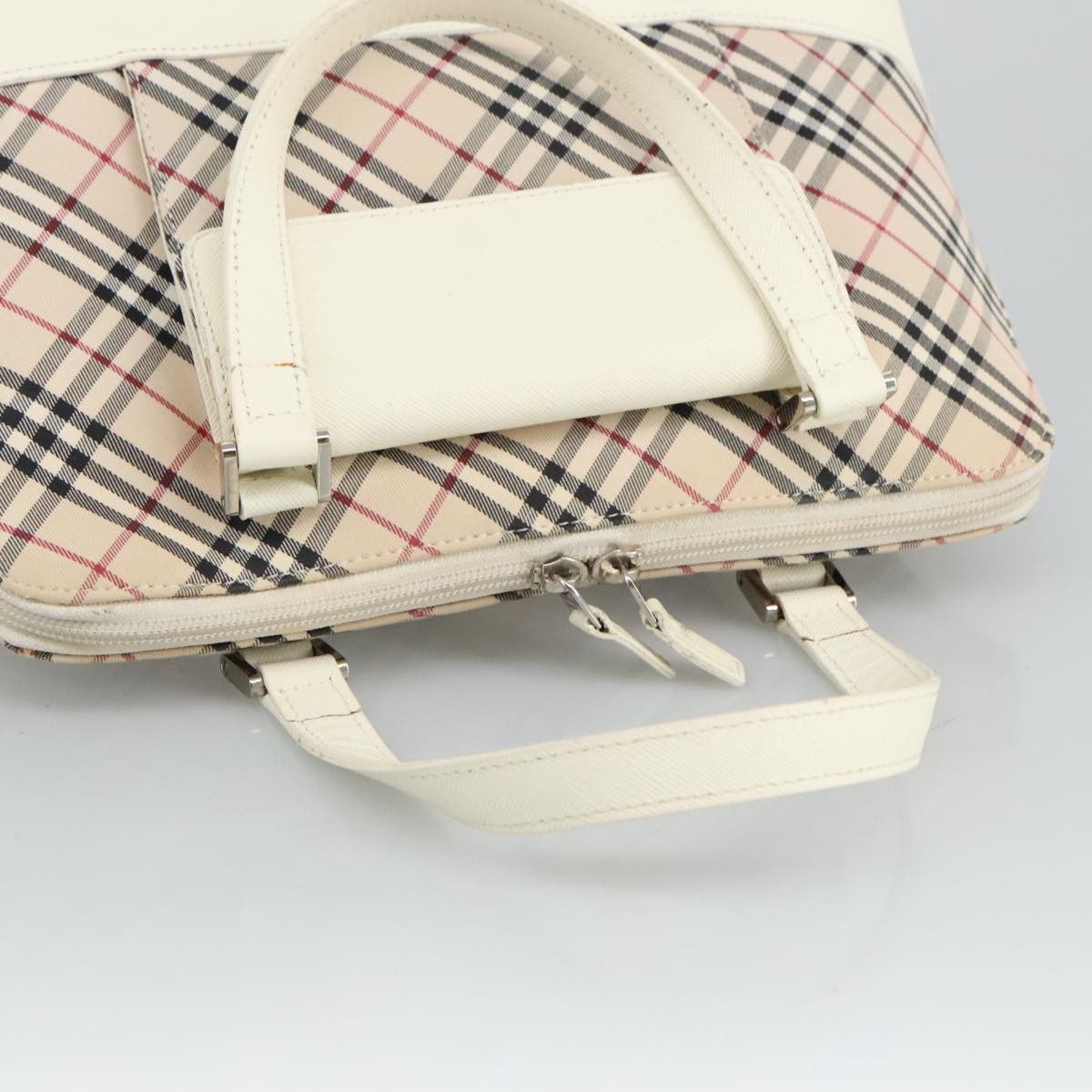 Burberry Nova Check Beige Canvas Handbag (Pre-Owned) Size ONE SIZE - 16 Thumbnail