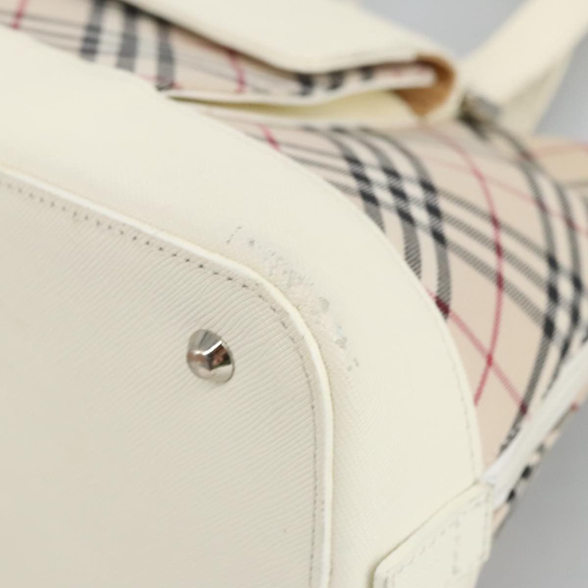 Burberry Nova Check Beige Canvas Handbag (Pre-Owned) Size ONE SIZE - 8 Thumbnail
