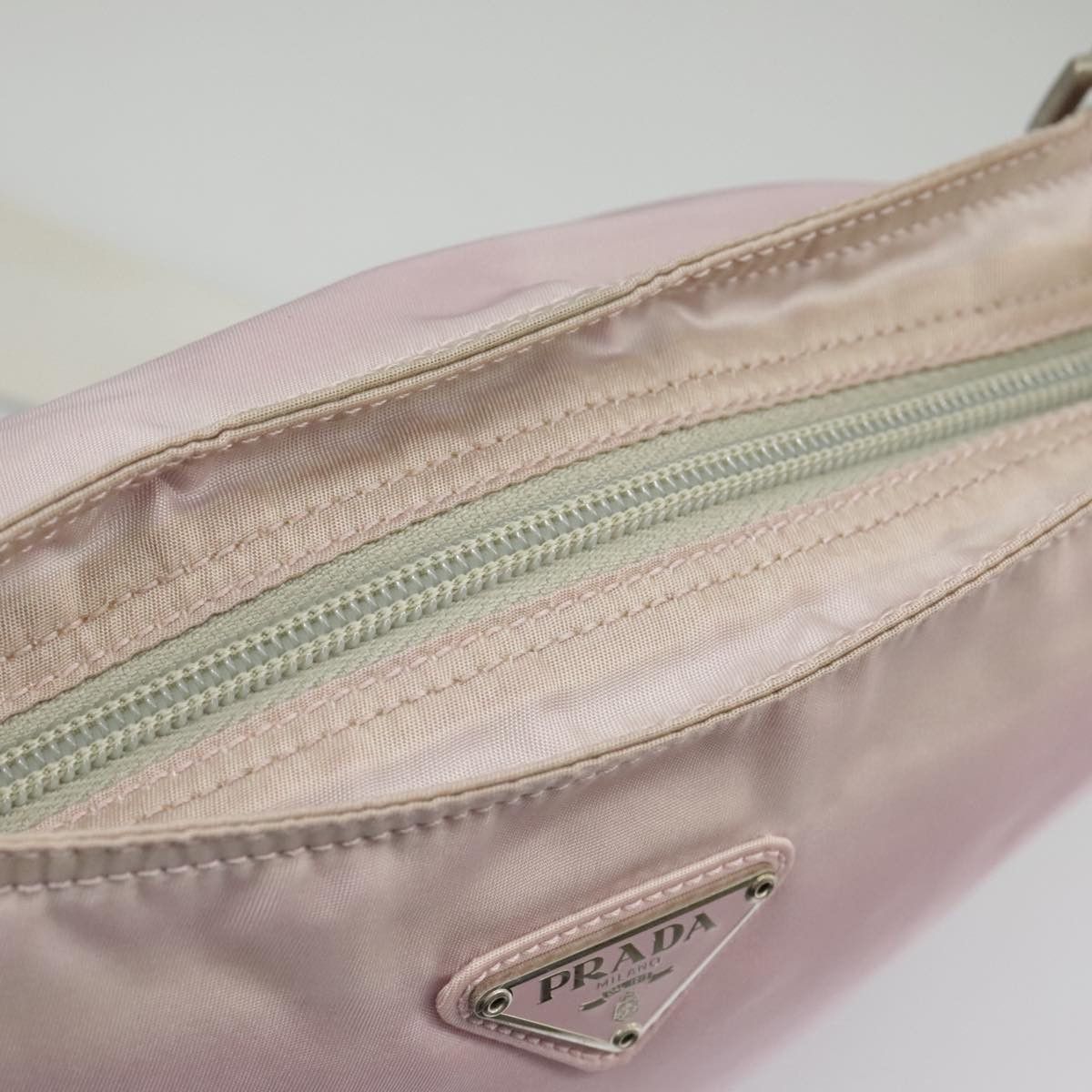 Prada Tessuto Pink Synthetic Shoulder Bag (Pre-Owned) Size ONE SIZE - 17 Thumbnail