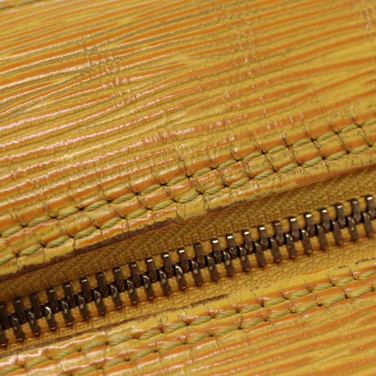 Yellow Leather Clutch Bag (Pre-Owned)