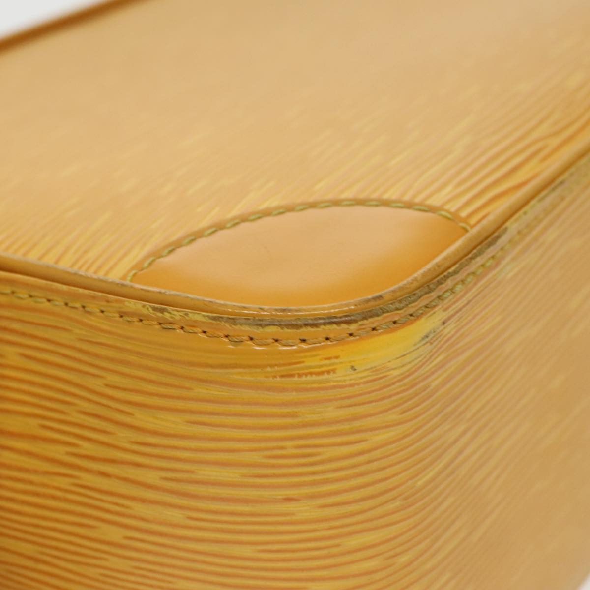 Yellow Leather Clutch Bag (Pre-Owned)