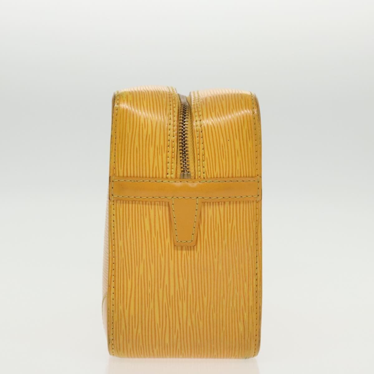 Yellow Leather Clutch Bag (Pre-Owned)