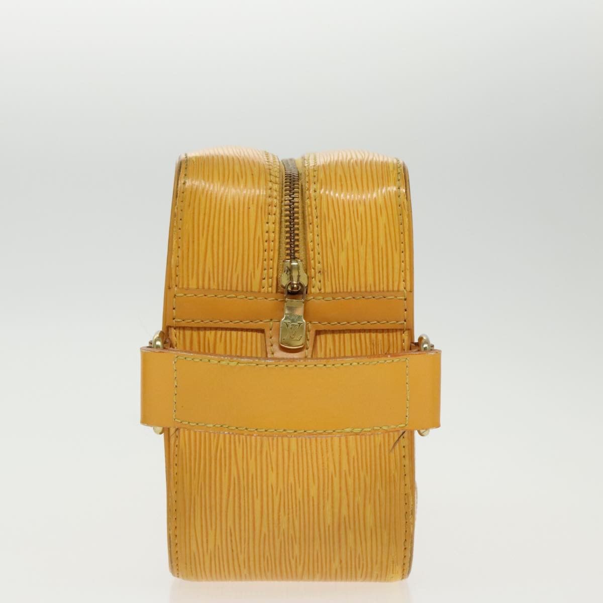 Yellow Leather Clutch Bag (Pre-Owned)