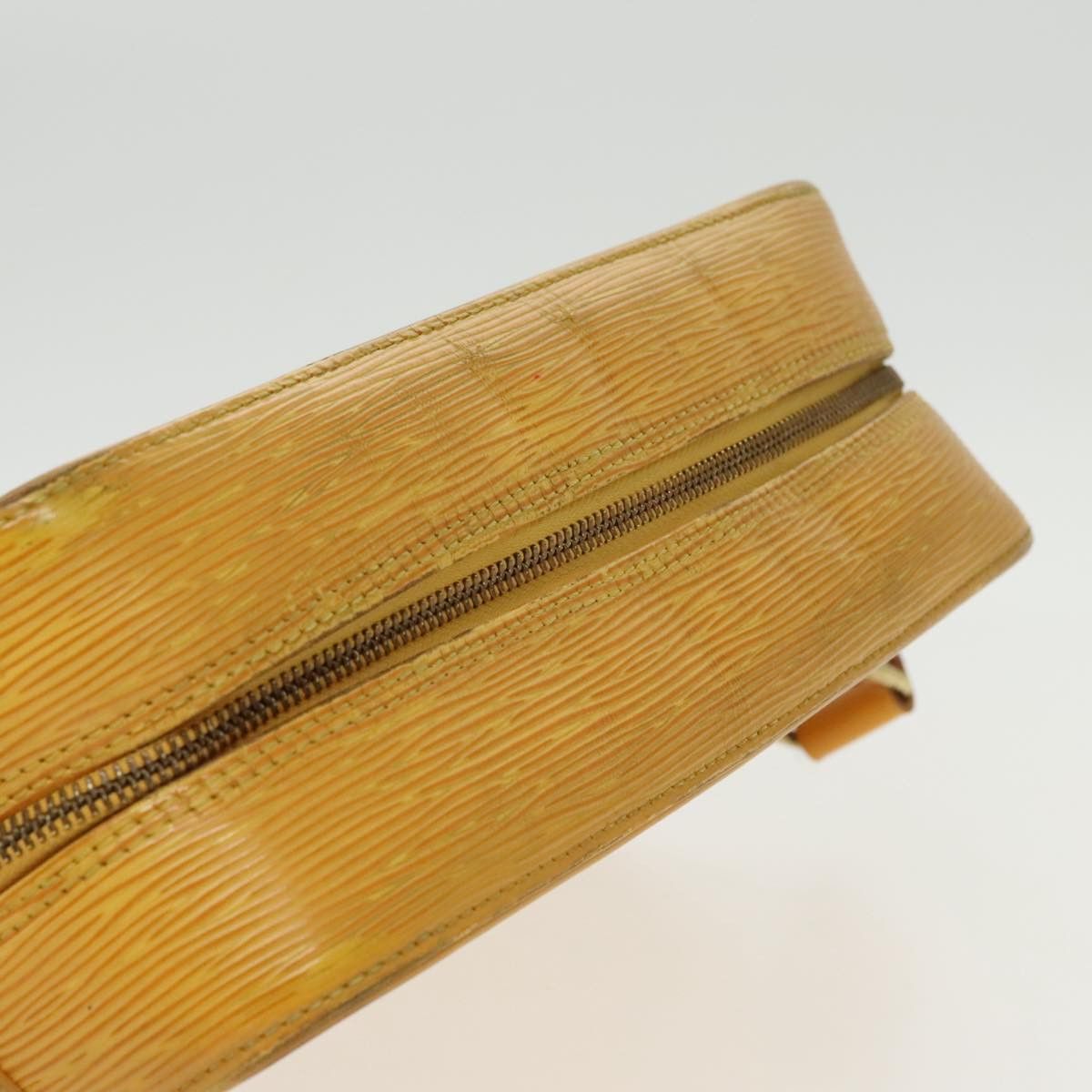 Yellow Leather Clutch Bag (Pre-Owned)