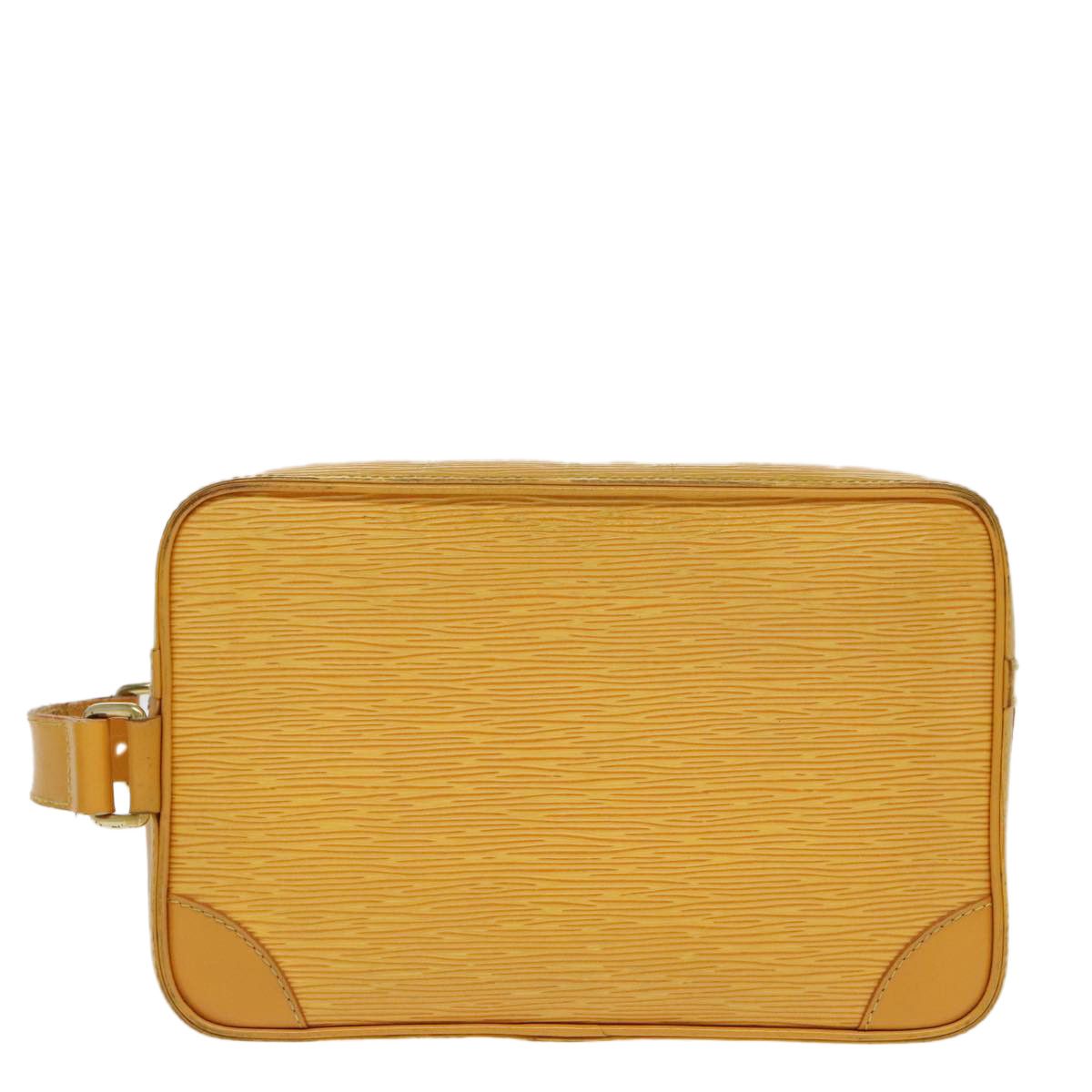Yellow Leather Clutch Bag (Pre-Owned)