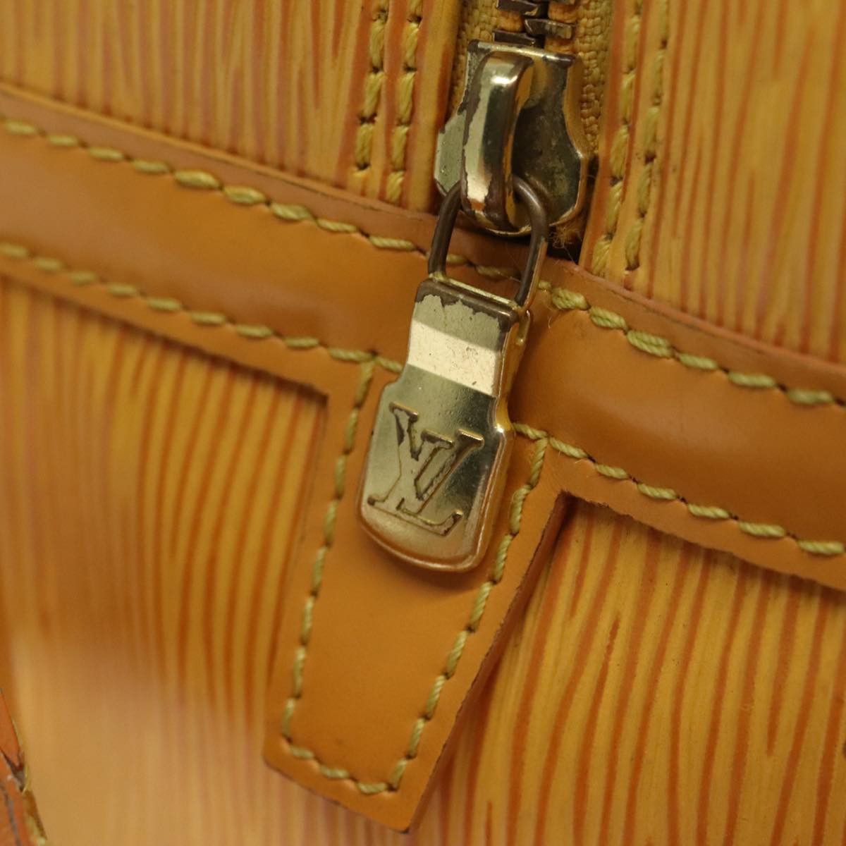 Yellow Leather Clutch Bag (Pre-Owned)
