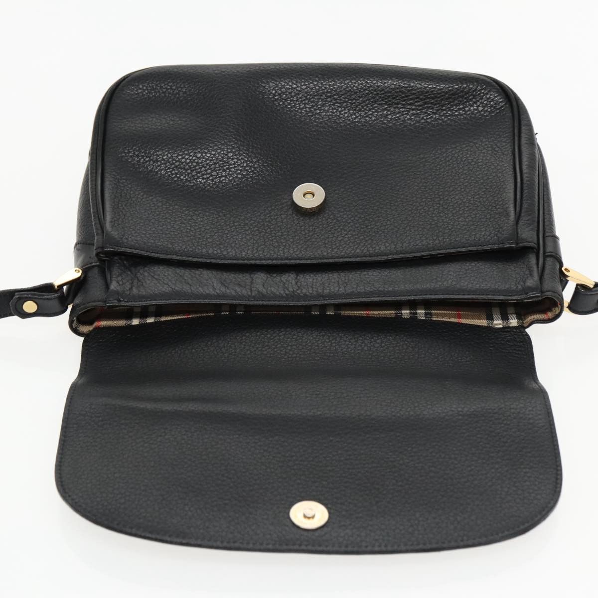 Burberry Black Leather Shoulder Bag (Pre-Owned) Size ONE SIZE - 14 Thumbnail