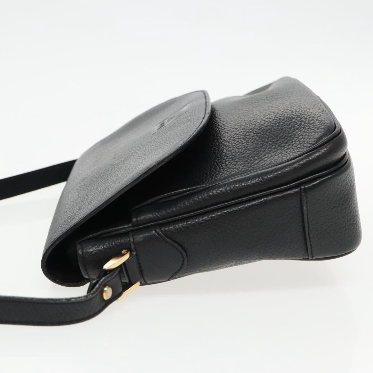 Burberry Black Leather Shoulder Bag (Pre-Owned) Size ONE SIZE - 4 Thumbnail
