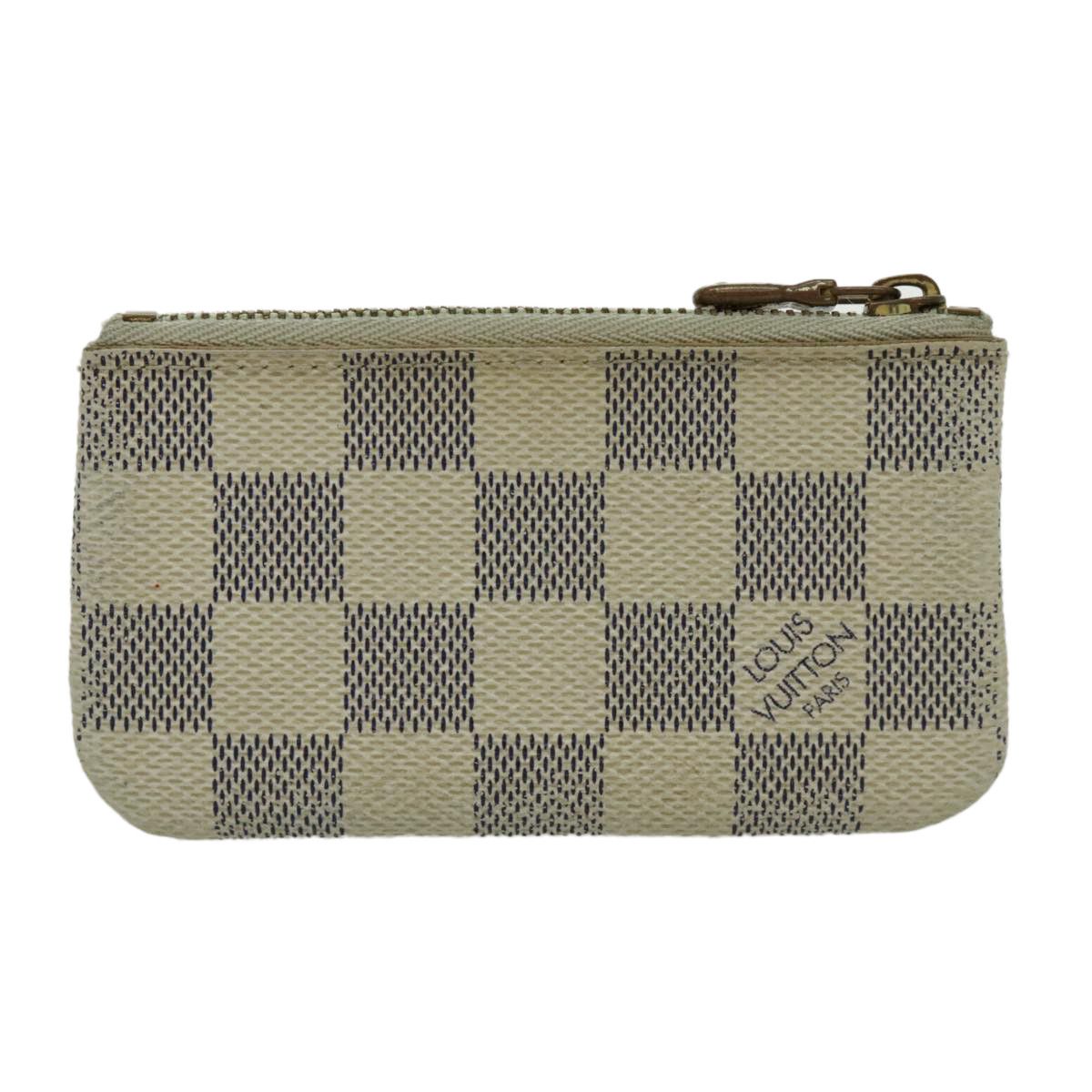 Louis Vuitton Pochette Clés White Canvas Wallet (Pre-Owned) Size ONE SIZE - 4 Thumbnail