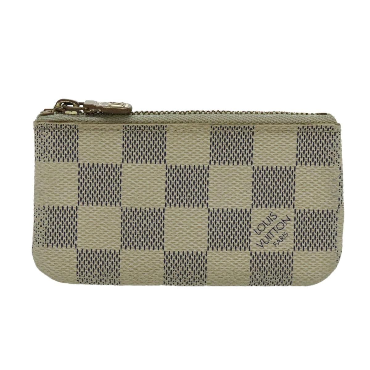 Louis Vuitton Pochette Clés White Canvas Wallet (Pre-Owned) Size ONE SIZE - 3 Thumbnail