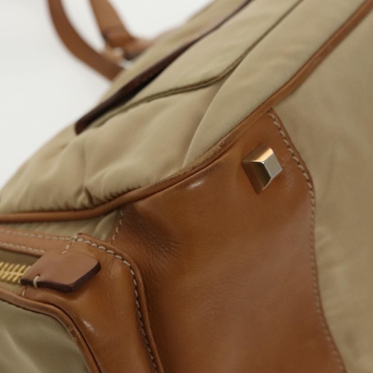 Prada Beige Synthetic Handbag (Pre-Owned) Size ONE SIZE - 11 Thumbnail