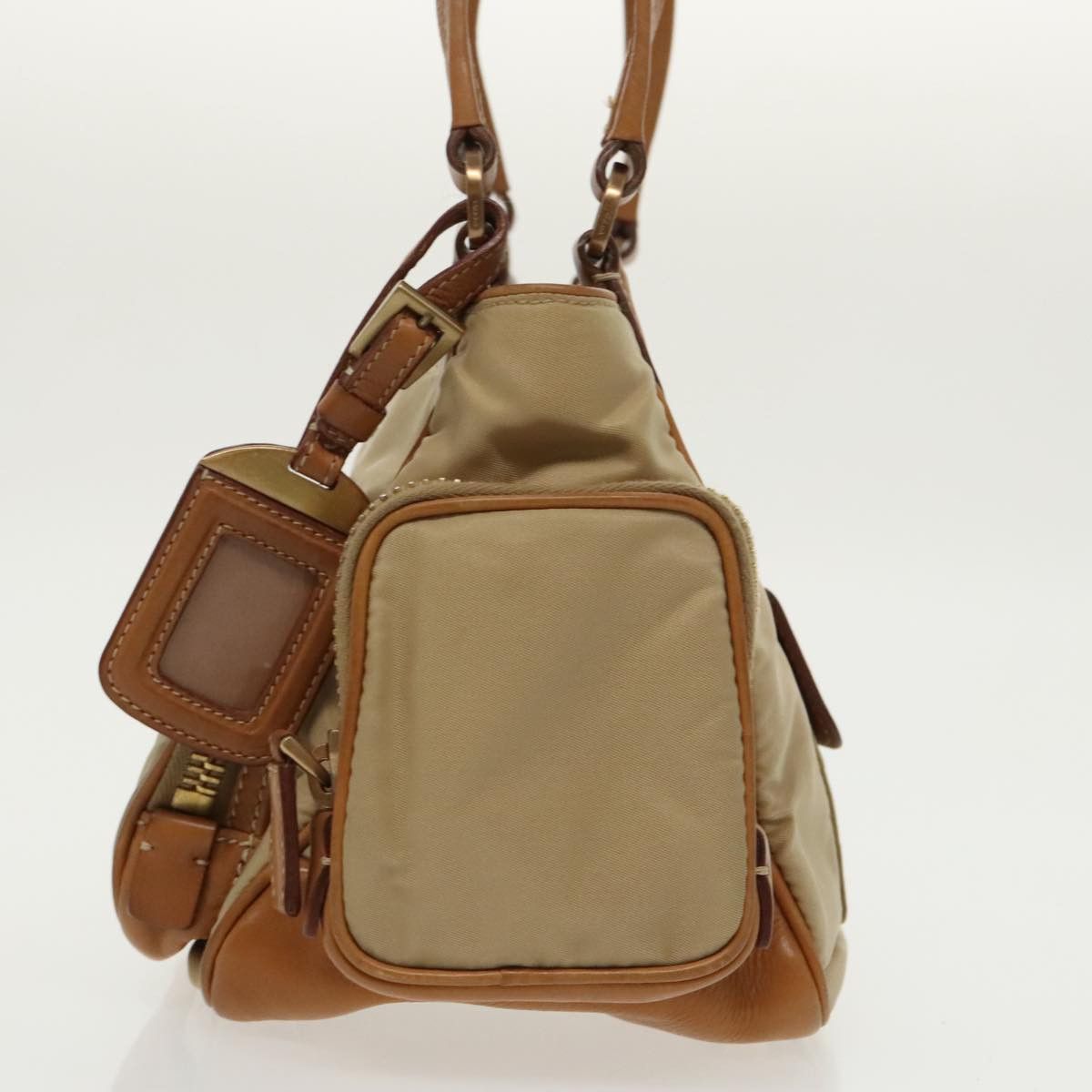 Prada Beige Synthetic Handbag (Pre-Owned) Size ONE SIZE - 3 Thumbnail