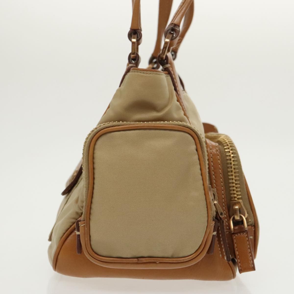 Prada Beige Synthetic Handbag (Pre-Owned) Size ONE SIZE - 4 Thumbnail