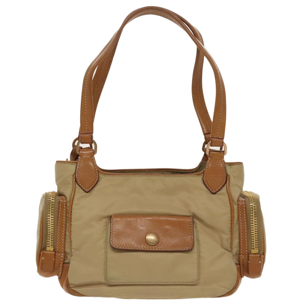 Prada Beige Synthetic Handbag (Pre-Owned) Size ONE SIZE - 2 Thumbnail