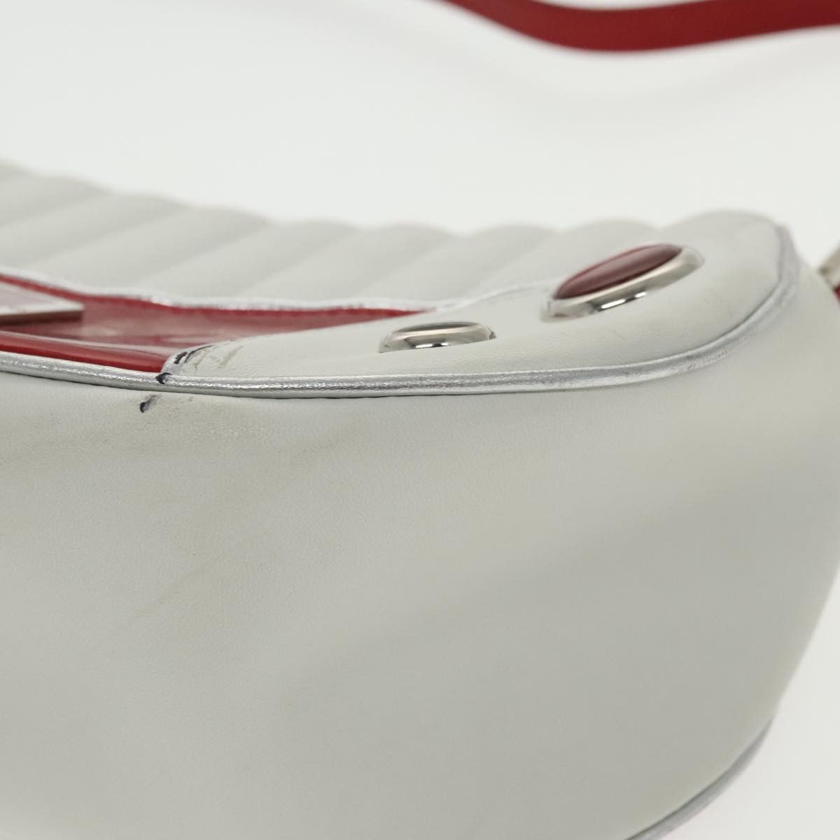 Dior Cadillac White Leather Shoulder Bag (Pre-Owned) Size ONE SIZE - 11 Thumbnail