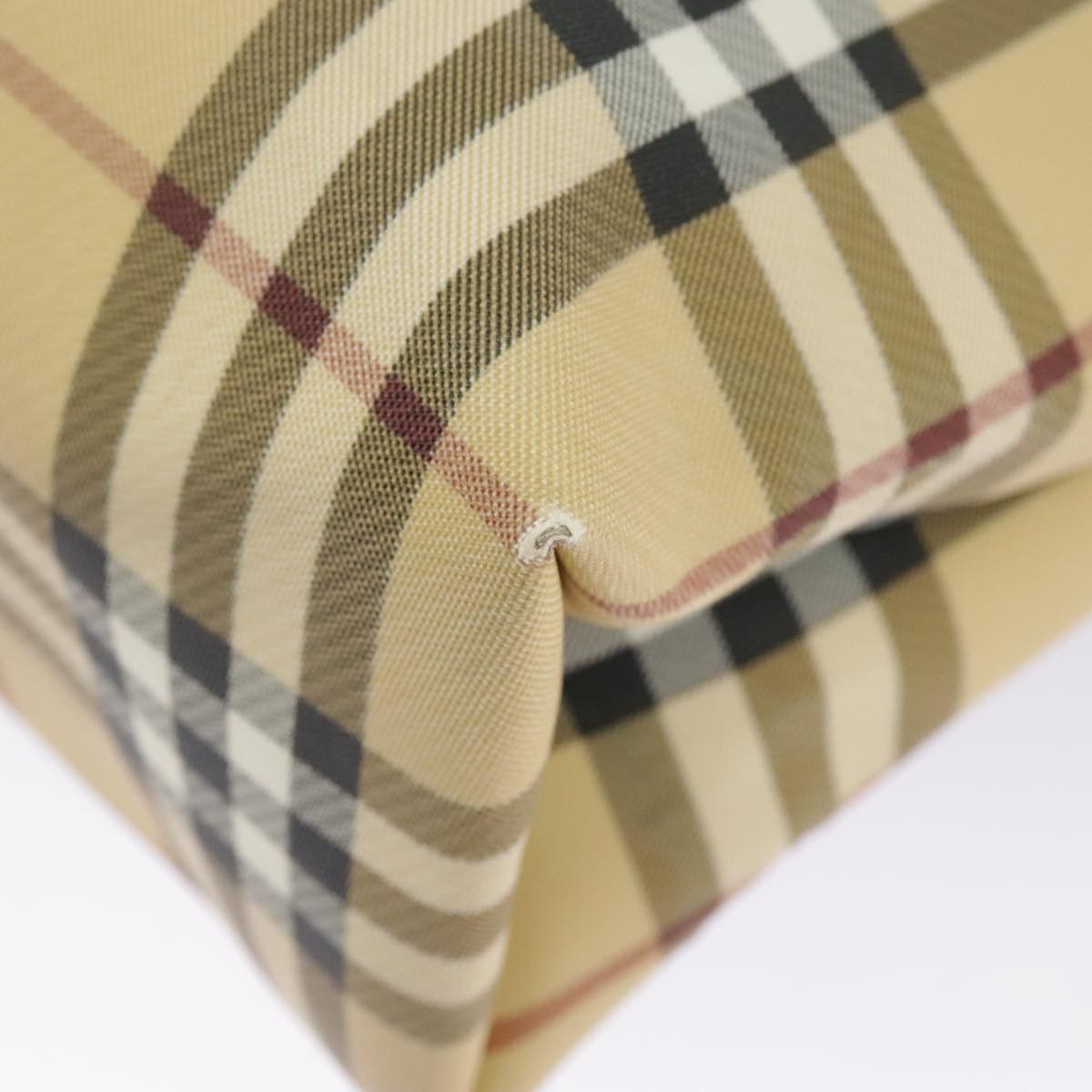 Burberry Nova Check Beige Canvas Tote Bag (Pre-Owned) Size ONE SIZE - 13 Thumbnail