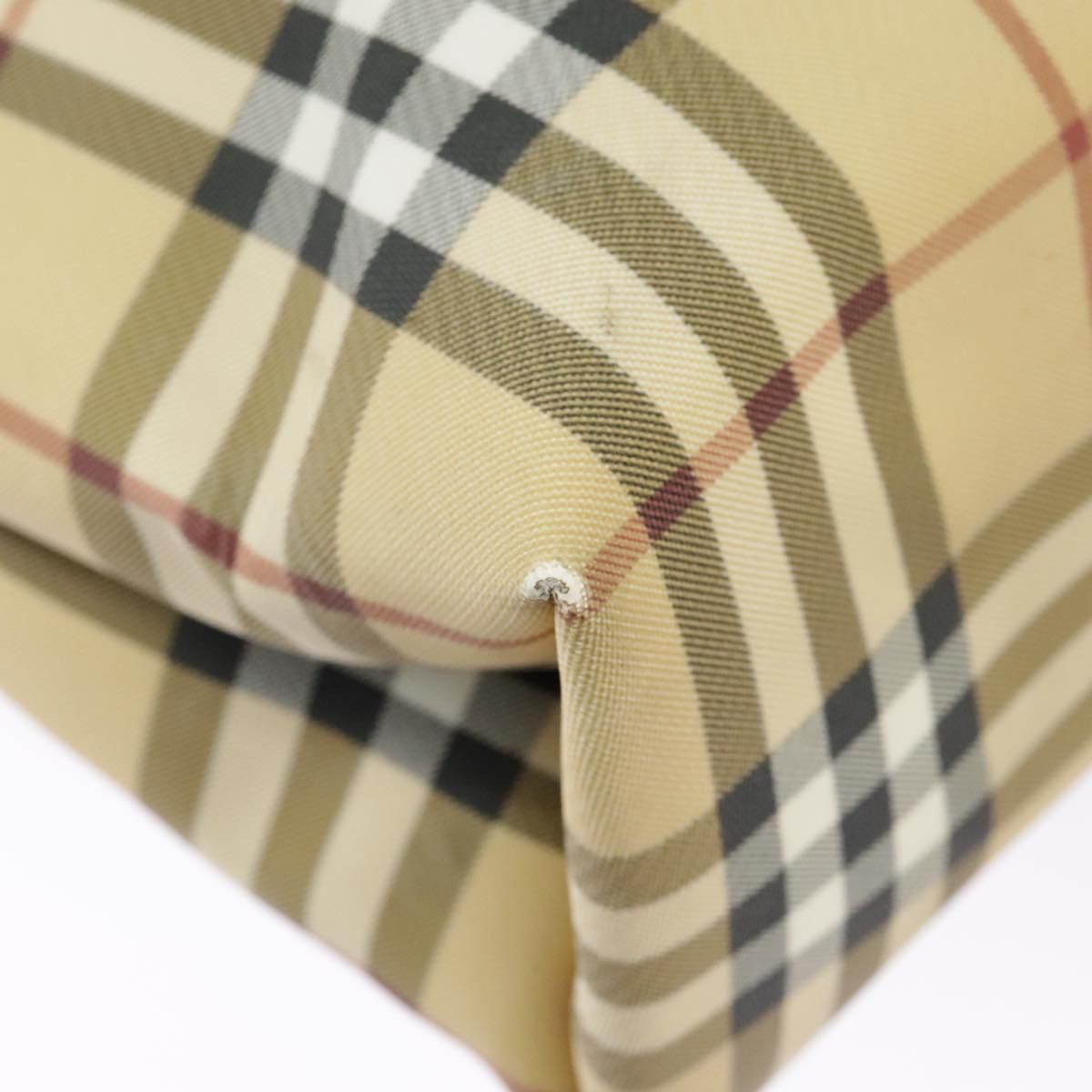Burberry Nova Check Beige Canvas Tote Bag (Pre-Owned) Size ONE SIZE - 10 Thumbnail