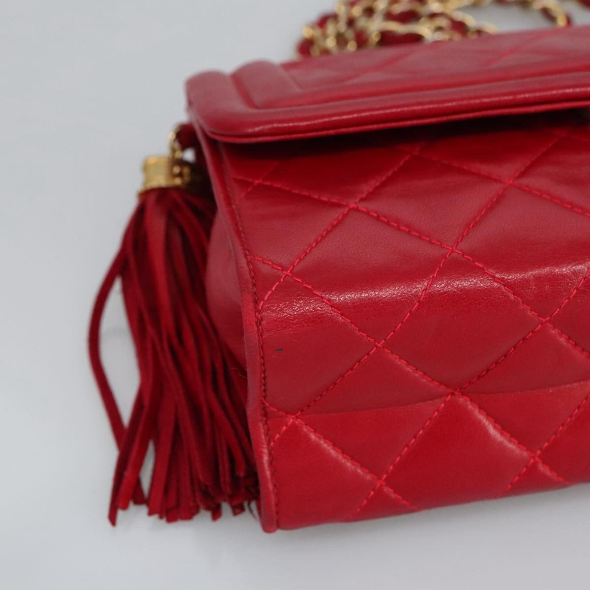 Chanel Cc Red Calfskin Shoulder Bag (Pre-Owned) Size ONE SIZE - 11 Thumbnail