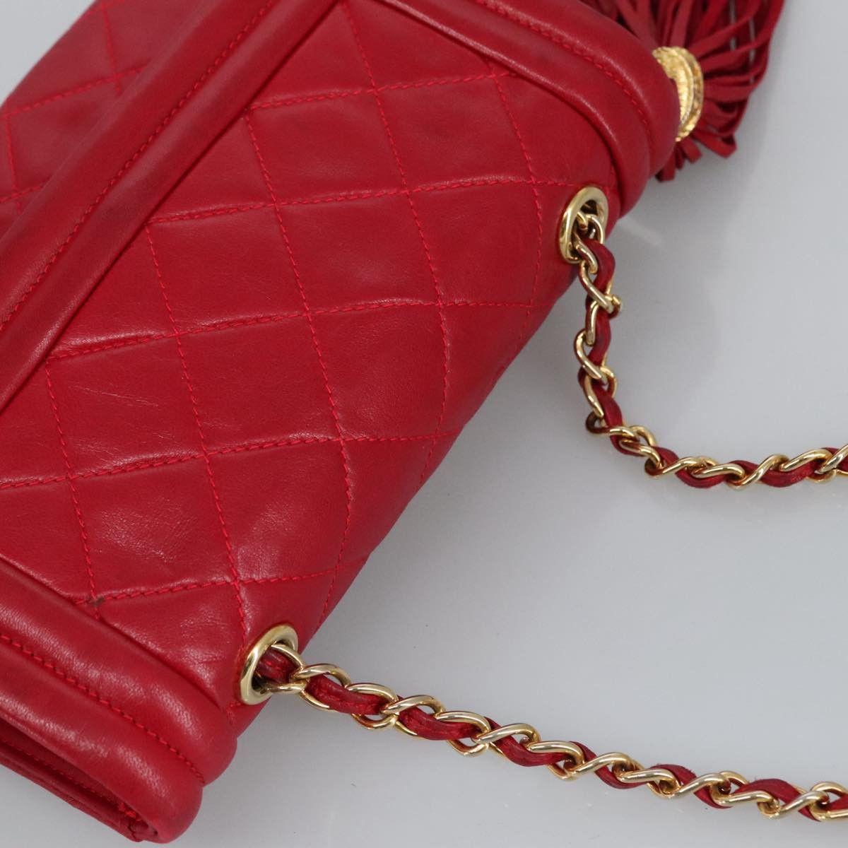 Chanel Cc Red Calfskin Shoulder Bag (Pre-Owned) Size ONE SIZE - 6 Thumbnail