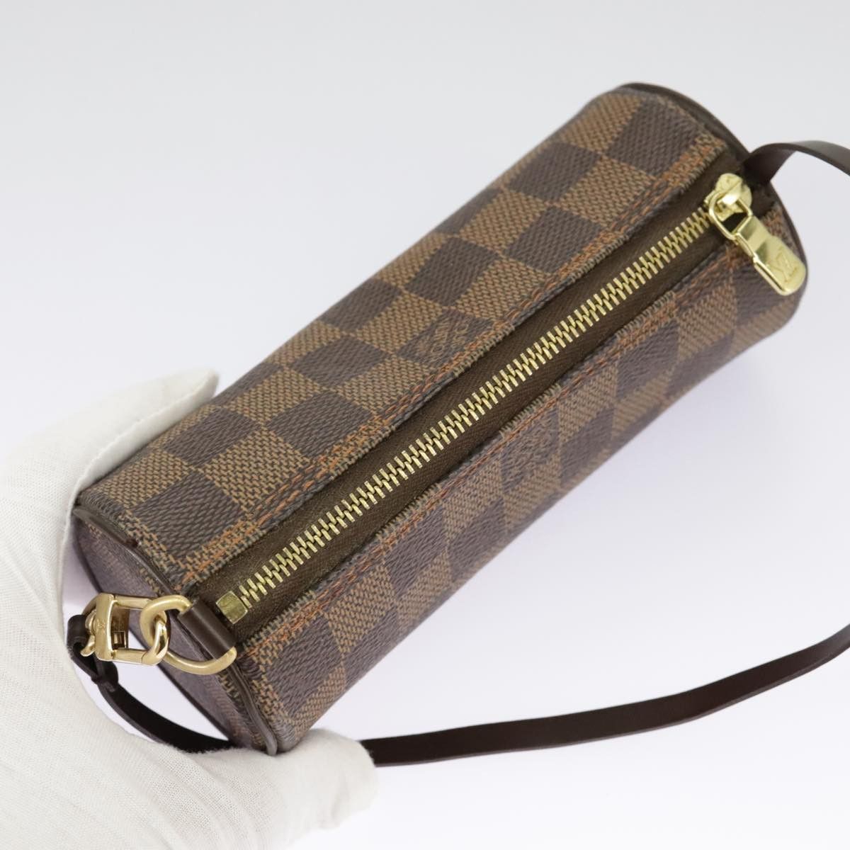 Louis Vuitton Mini Baby Papillon Brown Canvas Clutch Bag (Pre-Owned) Size ONE SIZE - 6 Thumbnail