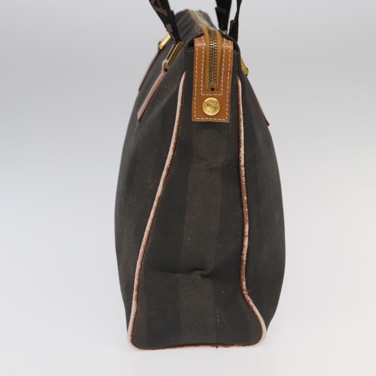 Fendi Pequin Brown Canvas Travel Bag (Pre-Owned) Size ONE SIZE - 3 Thumbnail