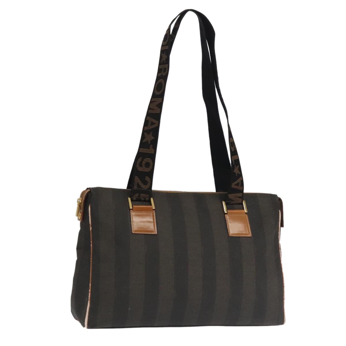 Fendi Pequin Brown Canvas Travel Bag (Pre-Owned) Size ONE SIZE - 19 Thumbnail
