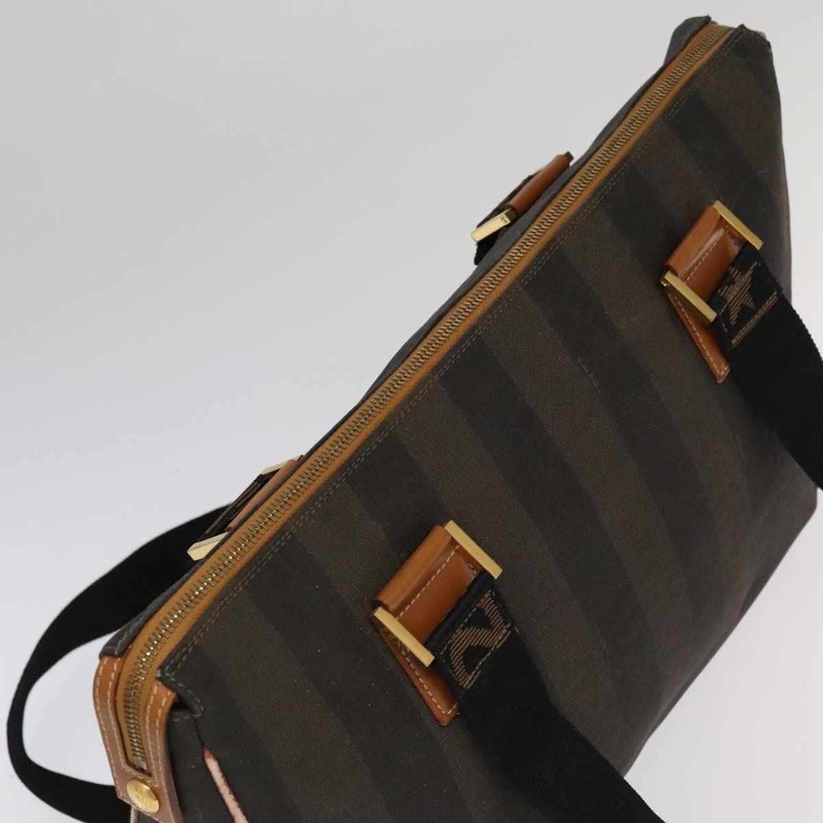 Fendi Pequin Brown Canvas Travel Bag (Pre-Owned) Size ONE SIZE - 20 Thumbnail
