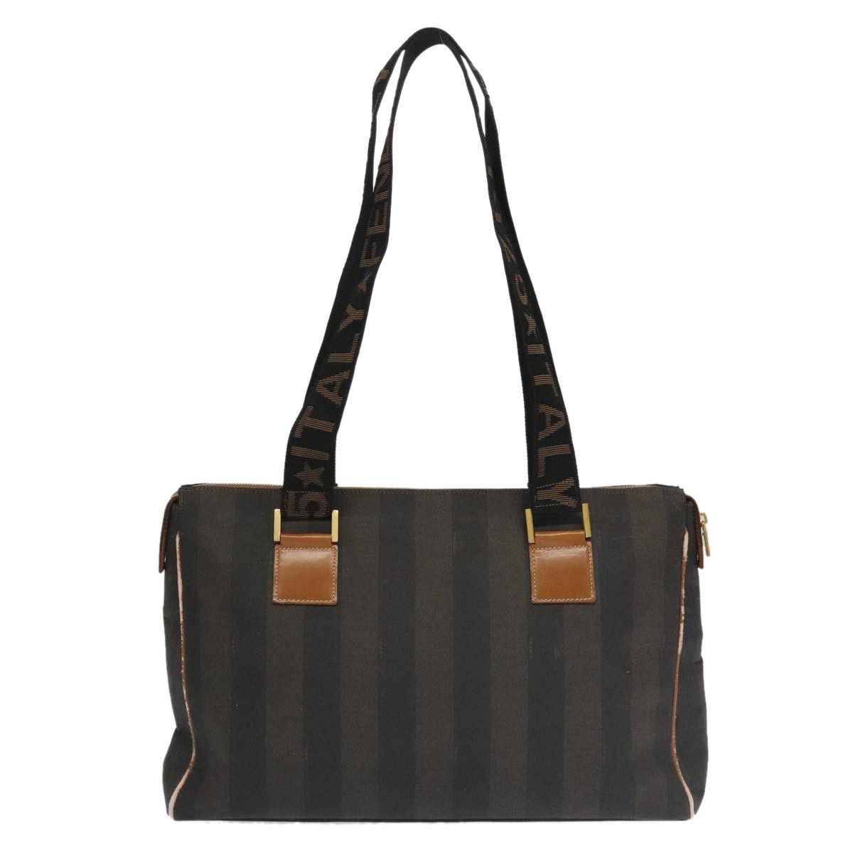 Fendi Pequin Brown Canvas Travel Bag (Pre-Owned) Size ONE SIZE - 2 Thumbnail