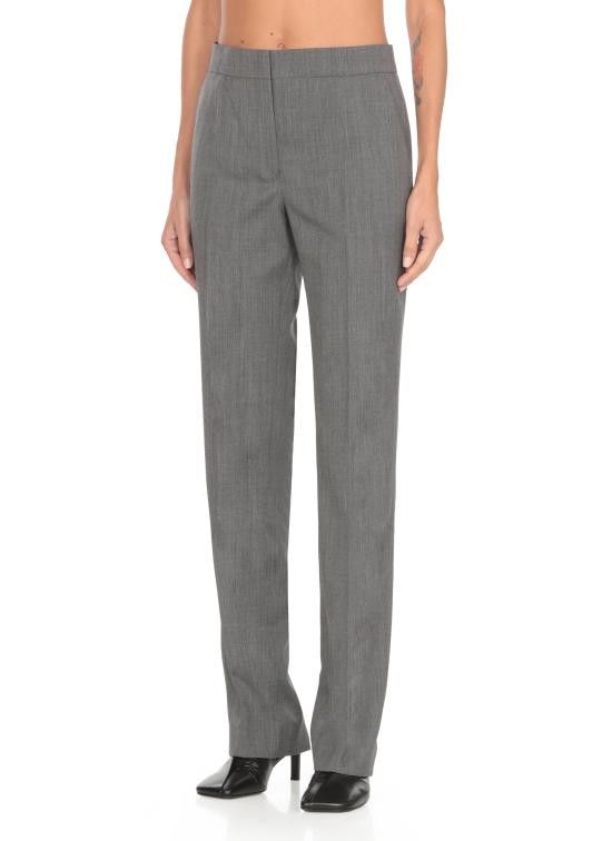 Jil Sander JIL SANDER Women Straight Pants J02KA0286 J40171030 Grey Size 28" / US 6 / IT 42 - 3 Thumbnail
