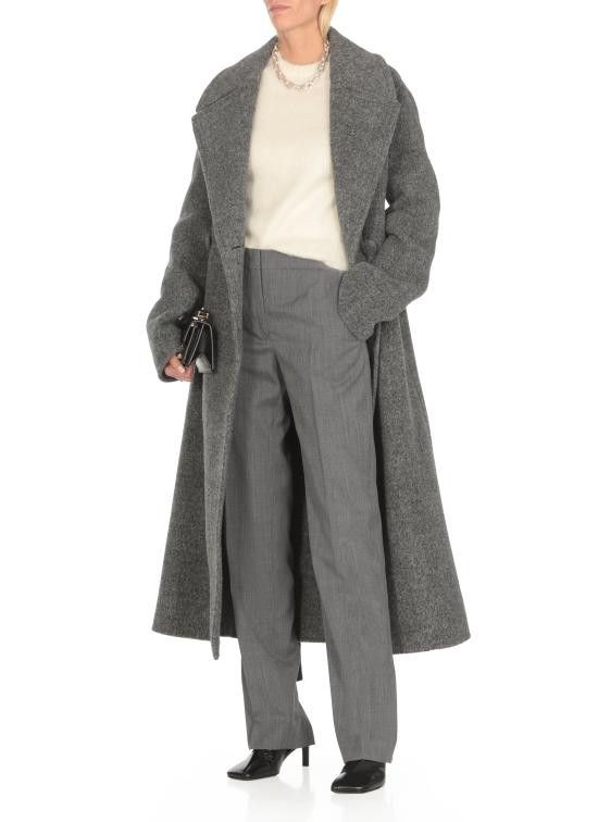 Jil Sander JIL SANDER Women Straight Pants J02KA0286 J40171030 Grey Size 28" / US 6 / IT 42 - 2 Thumbnail