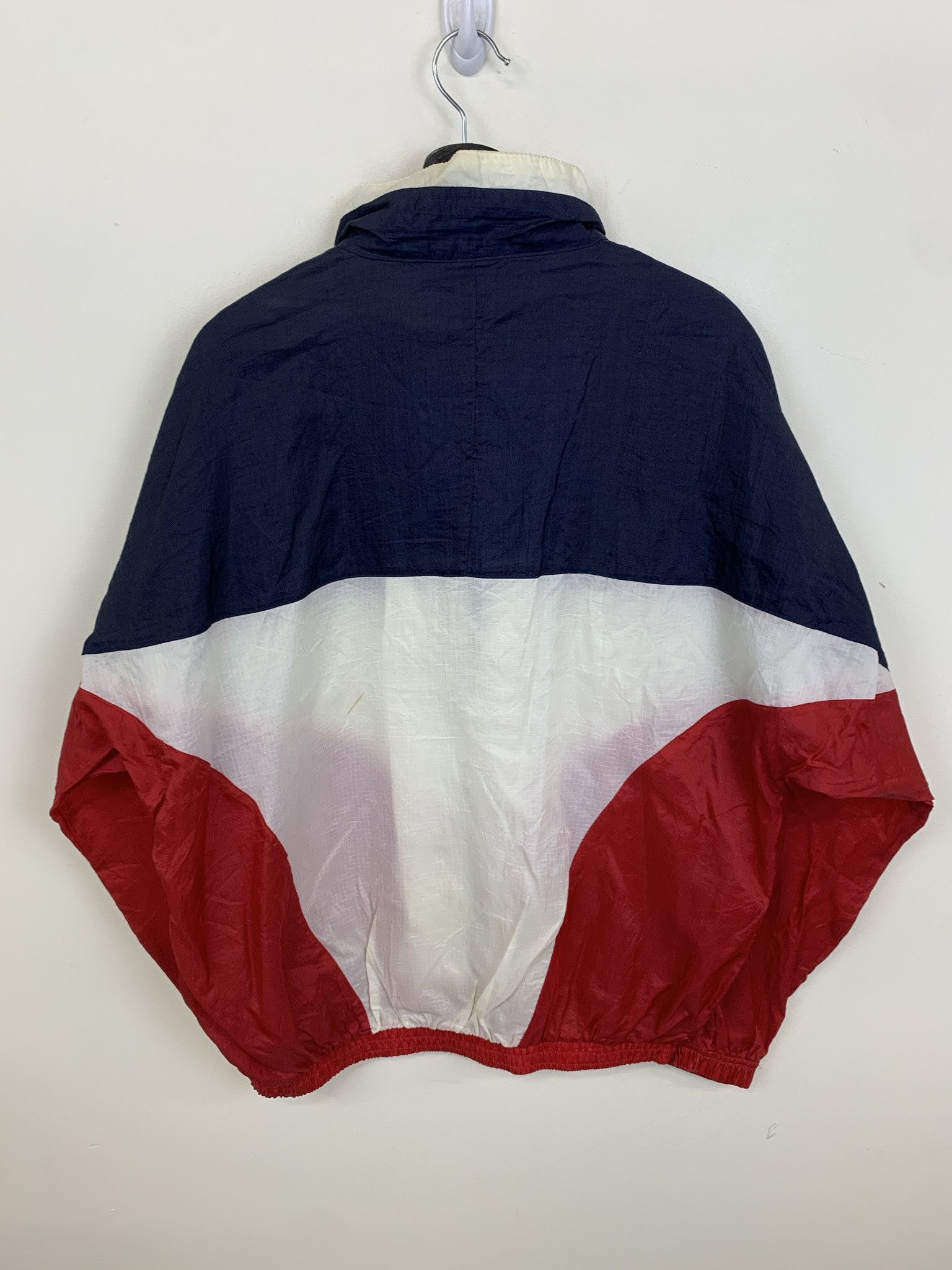 Vintage Vintage Jacket 1990s Jacket Pro Spirit Red White And Blue Windbreaker Size L Size US L / EU 52-54 / 3 - 3 Thumbnail