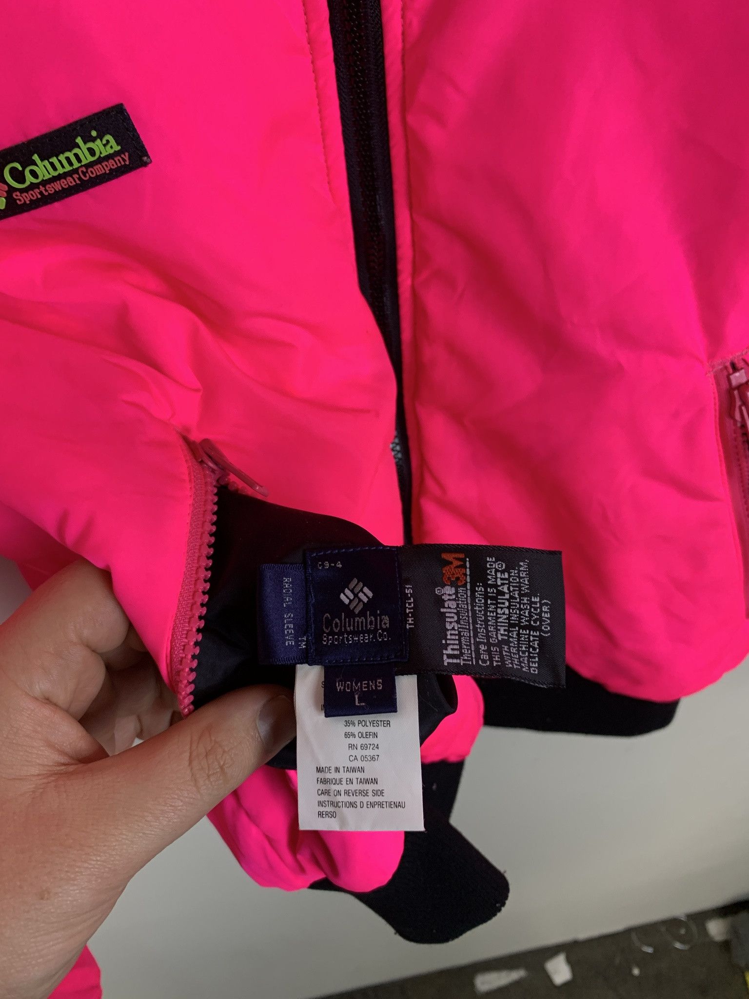 Columbia × Vintage Vintage Jacket 1990s Jacket Columbia Black Pink Thinsulate Reversible Jacket Size S Size US S / EU 44-46 / 1 - 4 Thumbnail