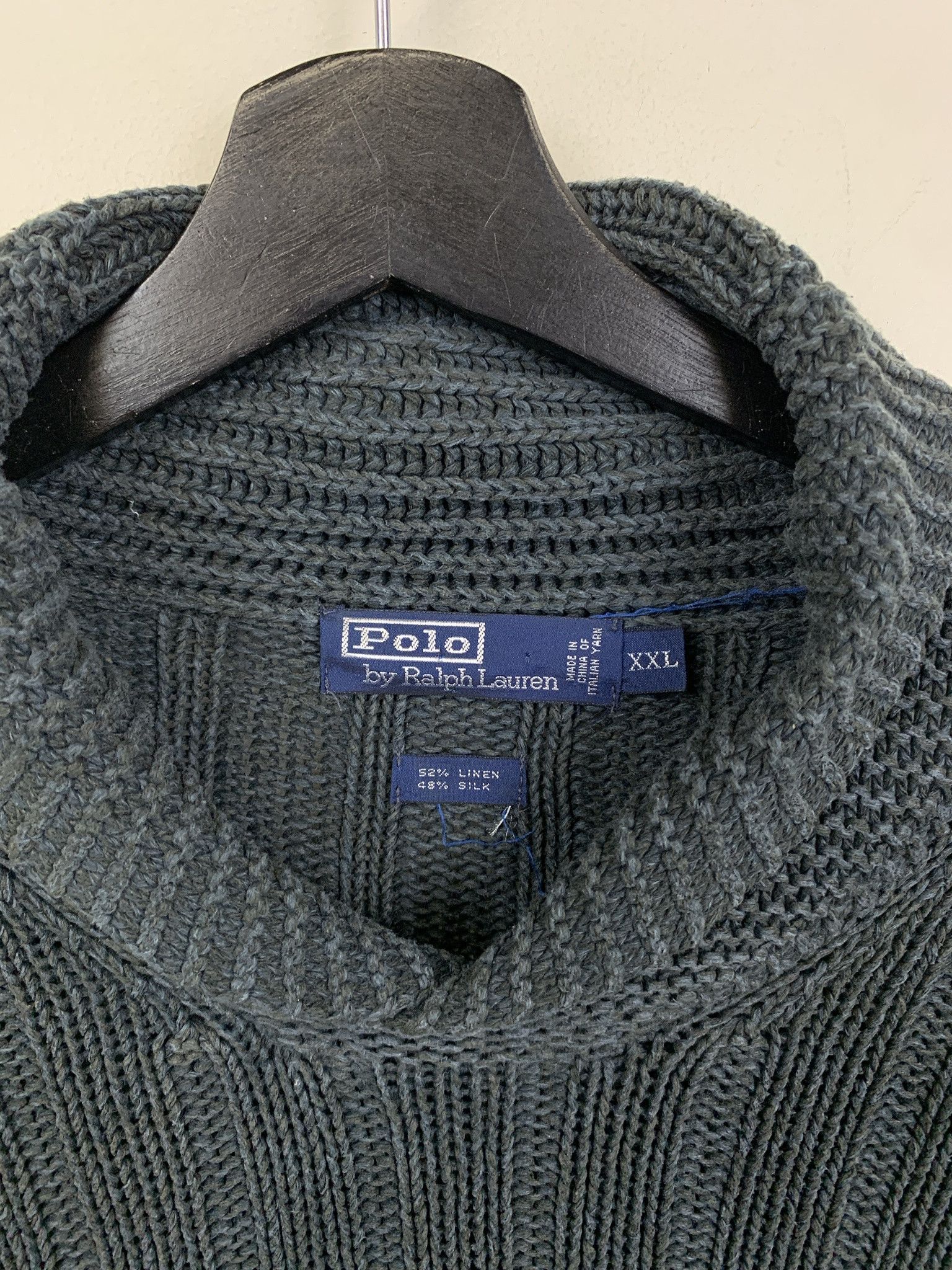 Polo Ralph Lauren Vintage Sweater 1990s Knit Polo Ralph Lauren Cowlneck Sweater Size XXL Size US XXL / EU 58 / 5 - 2 Thumbnail