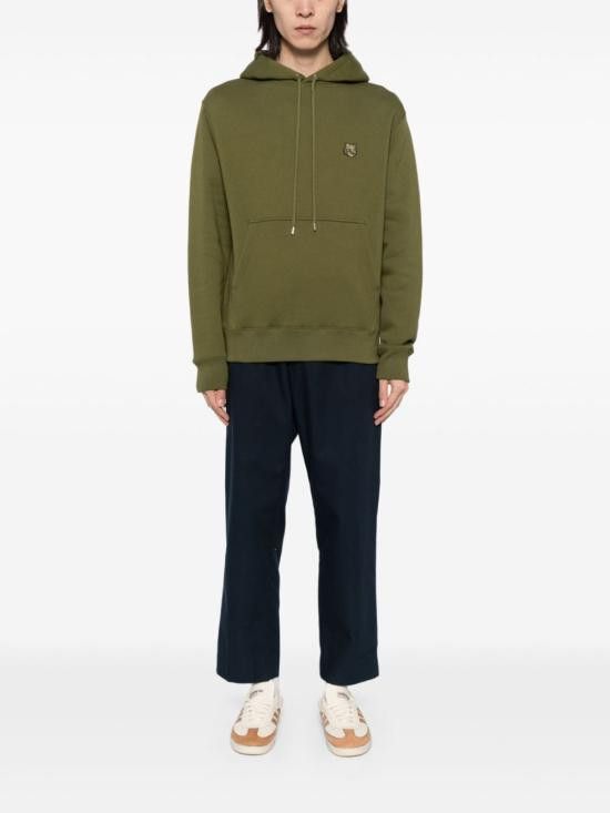Maison Kitsune MAISON KITSUNE Men Hoodies MM00713KM0307 P384 Green Size US XL / EU 56 / 4 - 4 Thumbnail