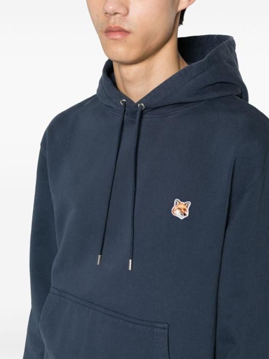 Maison Kitsune MAISON KITSUNE Men Hoodies LM00702KM0001 P476 Blue Size US S / EU 44-46 / 1 - 4 Thumbnail